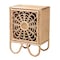 Baxton Studio Acelin Modern Bohemian Natural Brown Rattan Nightstand 230-13151-ZORO - alternate 1